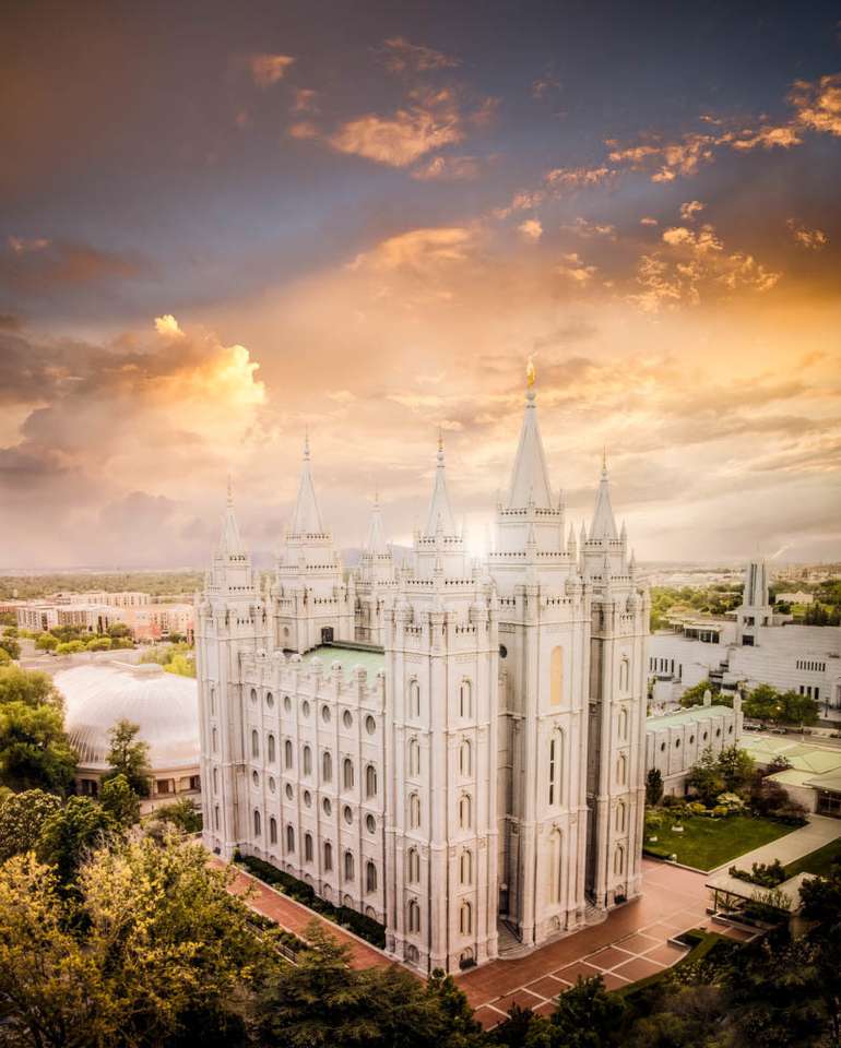 Świątynia LDS puzzle online ze zdjęcia