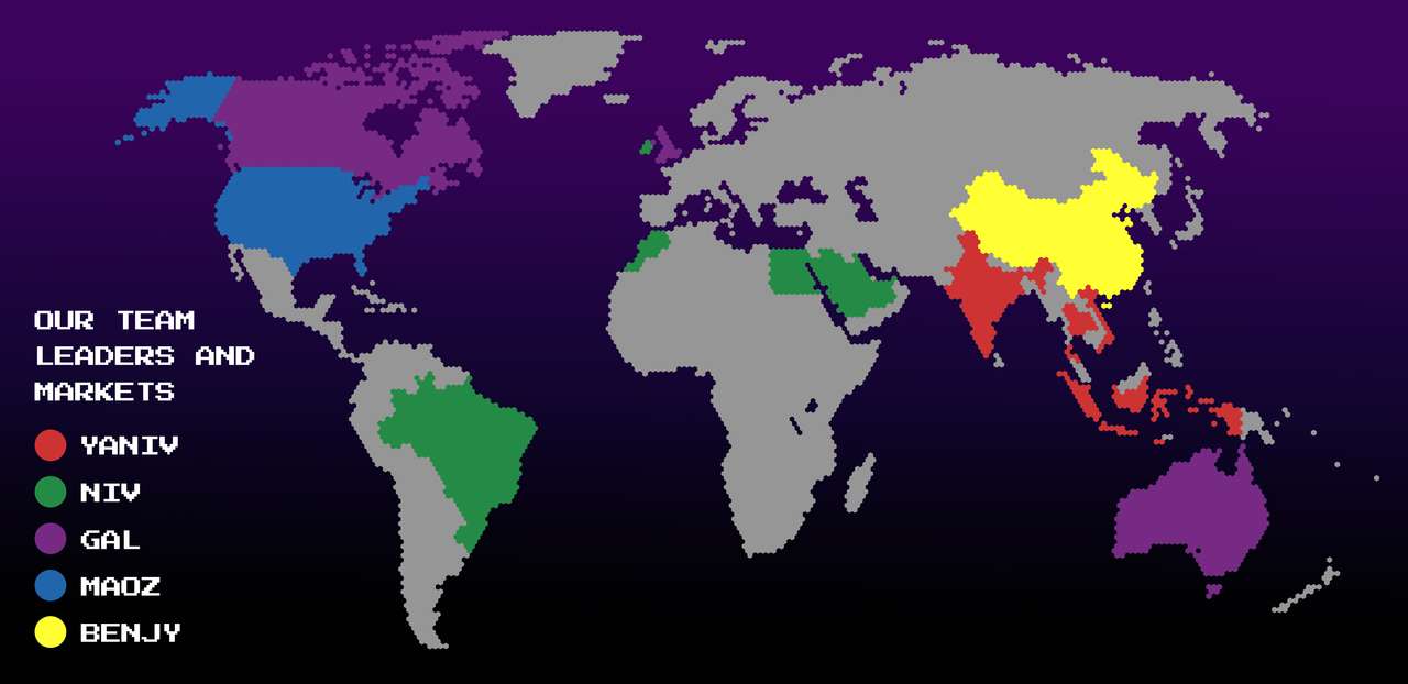 Mapa świata puzzle online ze zdjęcia