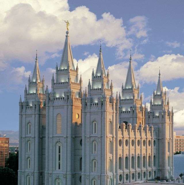 Świątynia Salt Lake puzzle online ze zdjęcia