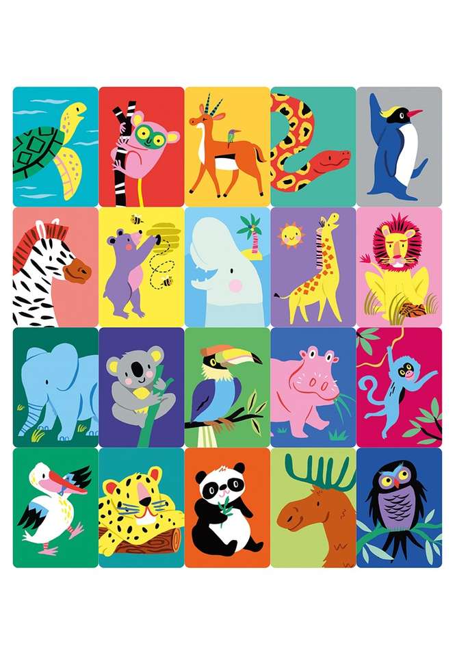 Zwierzęta dżungli puzzle online