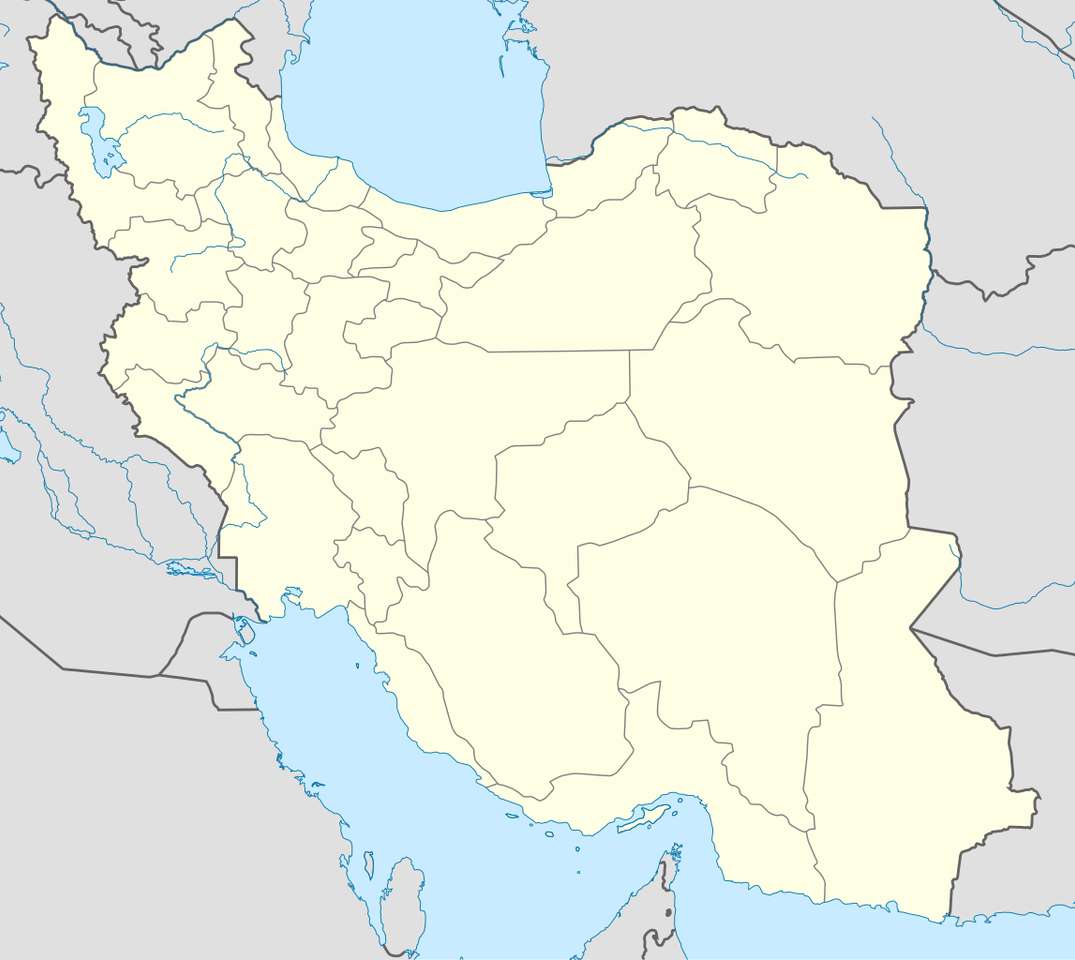 Mapa Iranu puzzle online ze zdjęcia