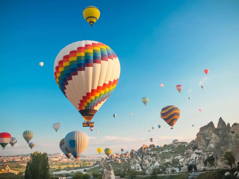 Balon na gorące powietrze puzzle online