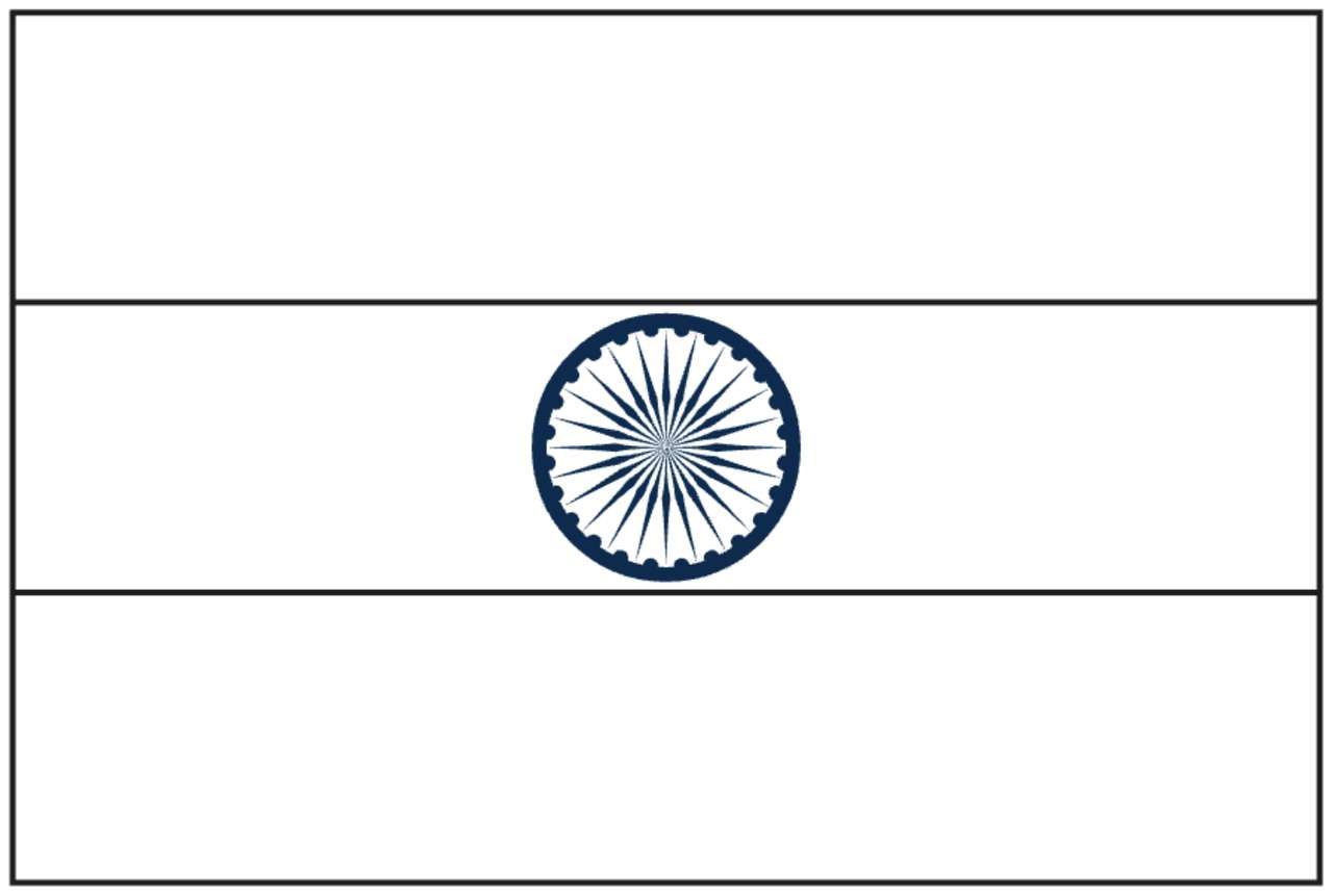 flaga Indii puzzle online ze zdjęcia