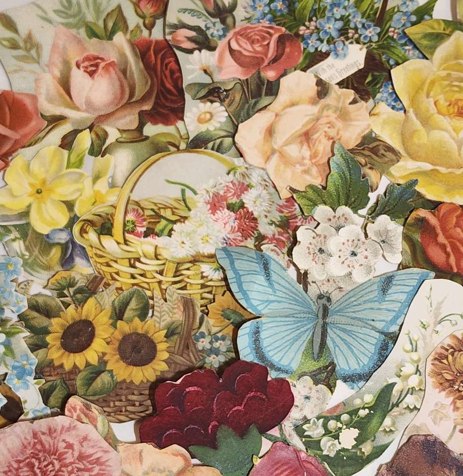 Wiktoriańskie kwiaty puzzle online ze zdjęcia