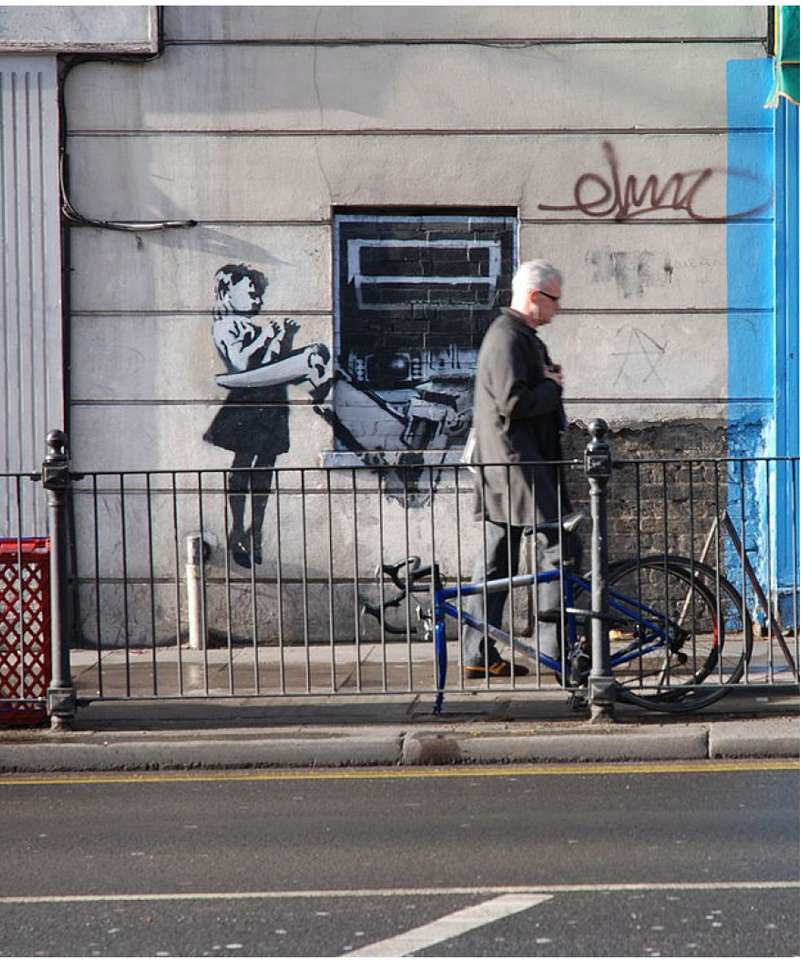Sztuka uliczna Banksy'ego puzzle online