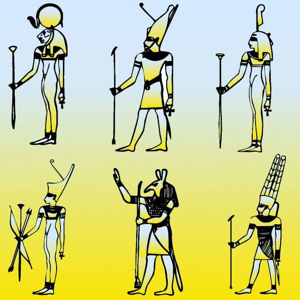 Puzzle o Egipatskim Bogovimie puzzle online ze zdjęcia