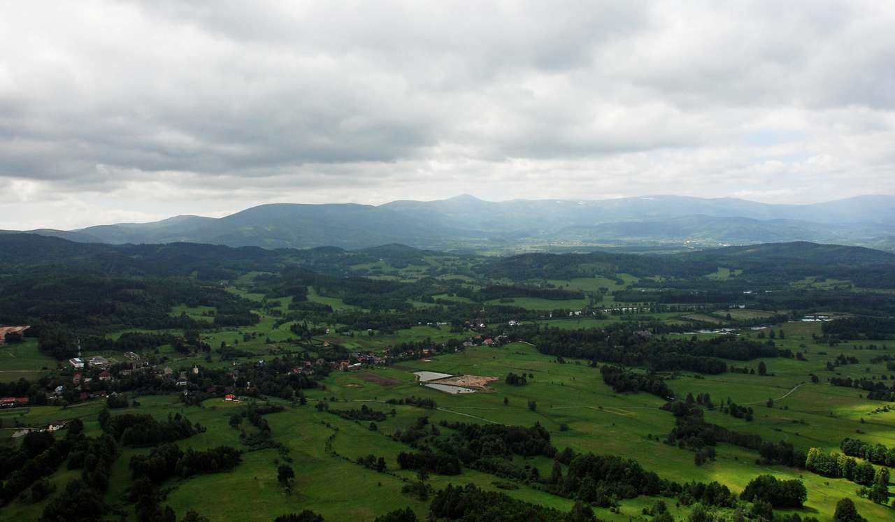panorama z Krzyżnej Góry puzzle online ze zdjęcia