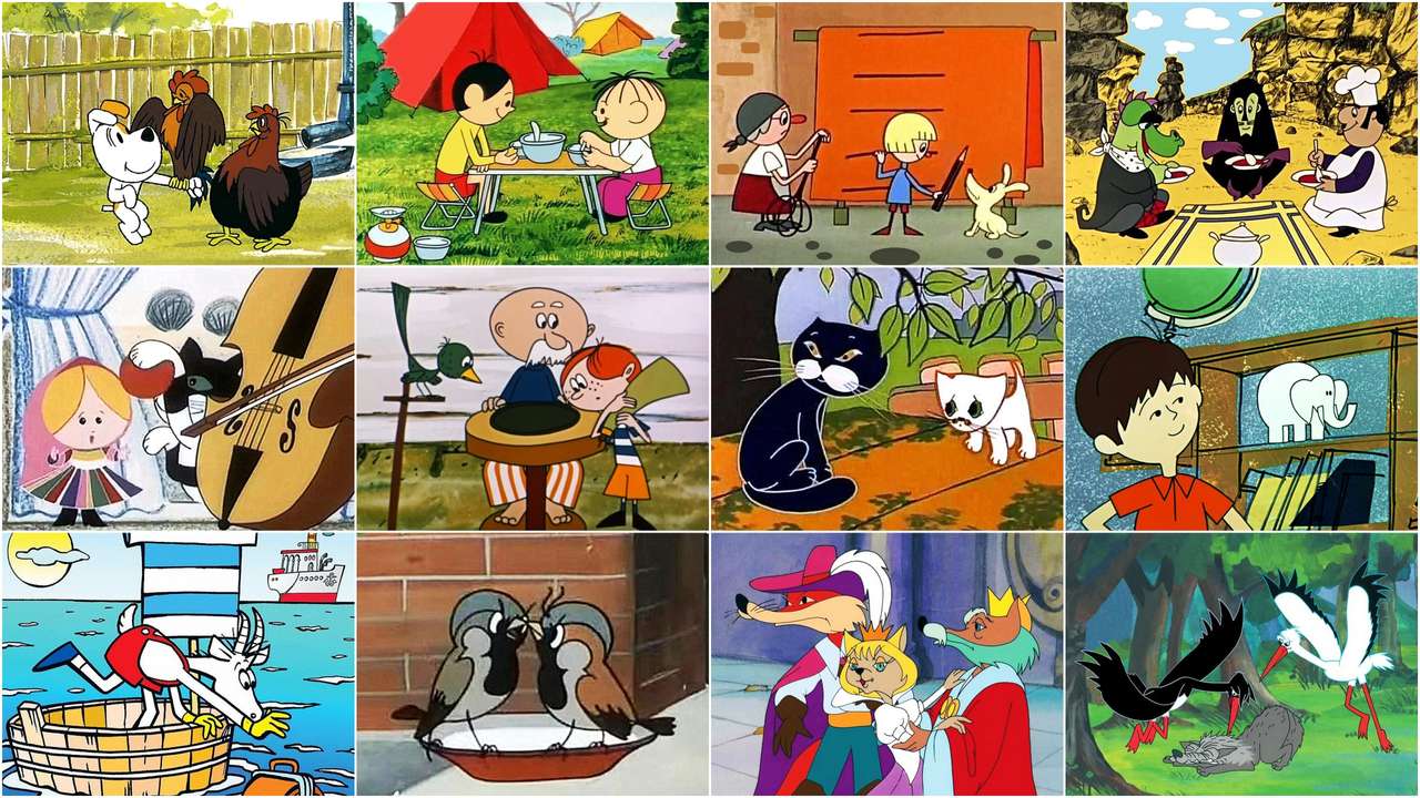 Polskie kreskówki puzzle online ze zdjęcia