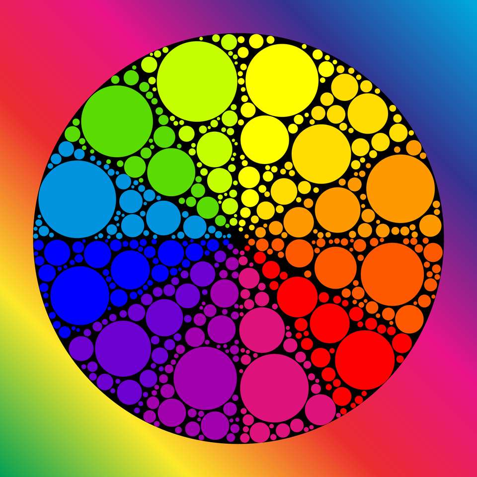Kręgi kolorów puzzle online