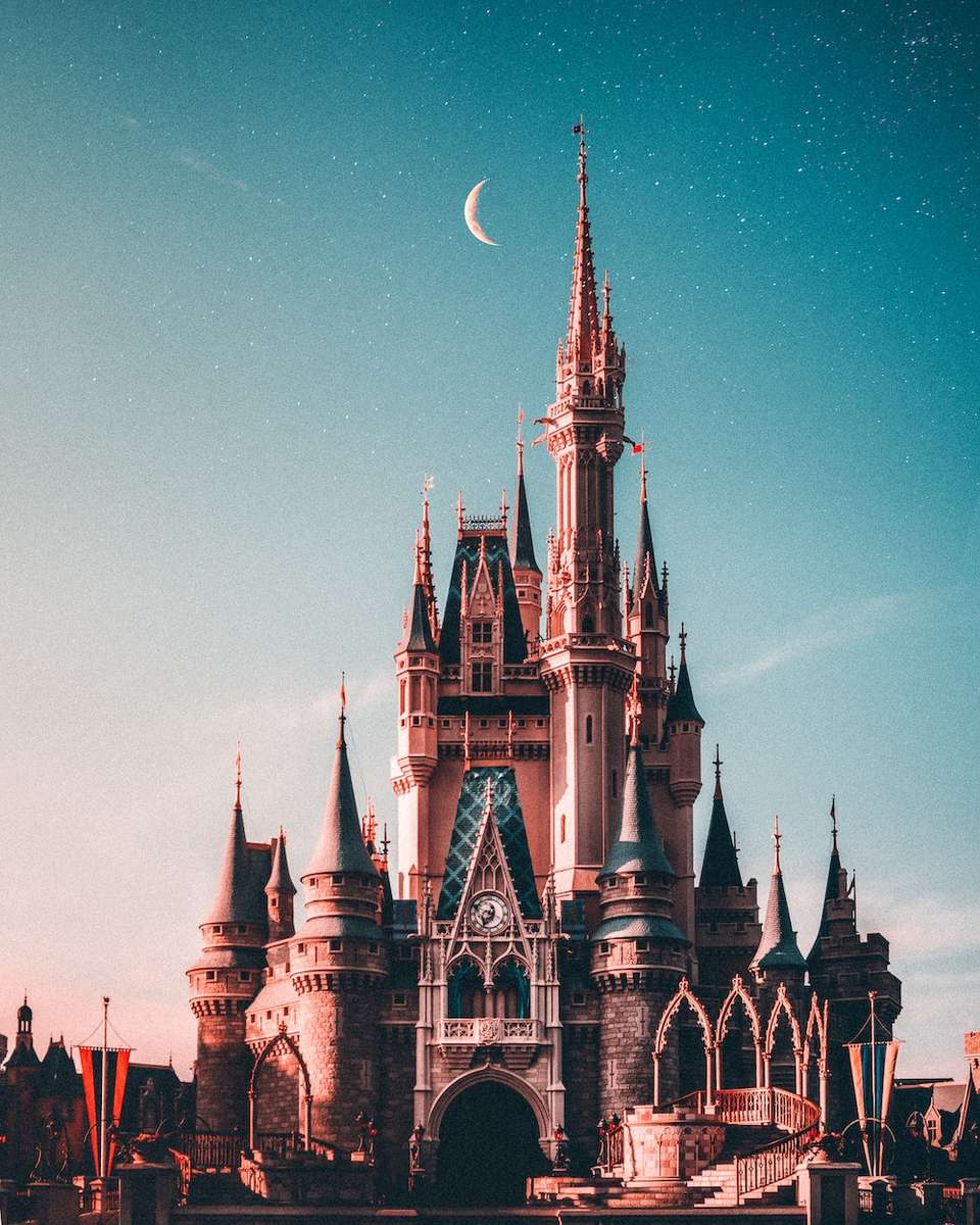 Zamek Disneya puzzle online ze zdjęcia