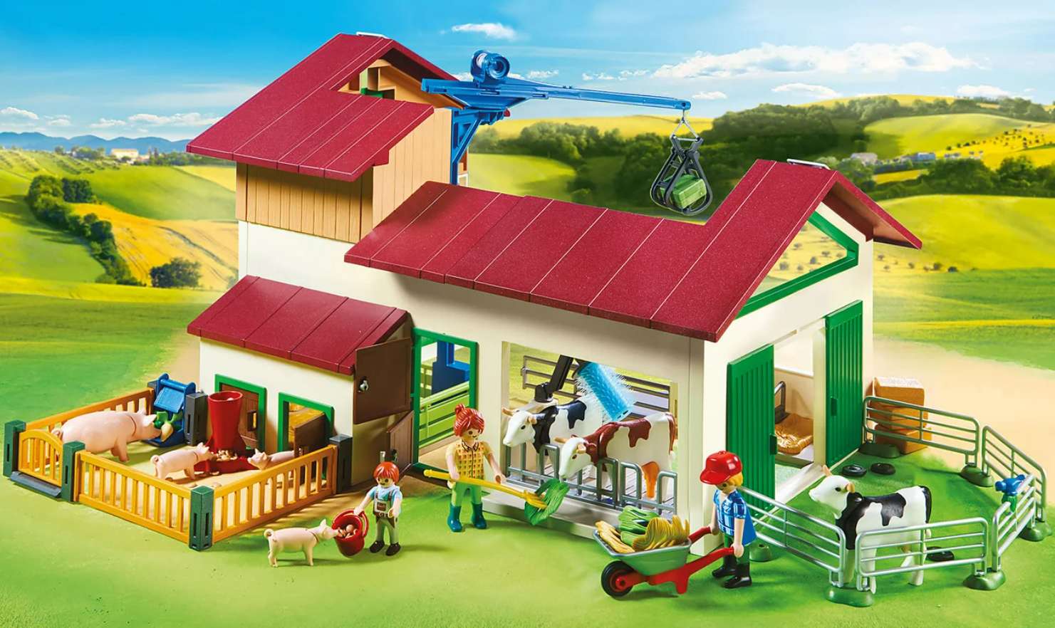 Playmobil farma puzzli puzzle online ze zdjęcia