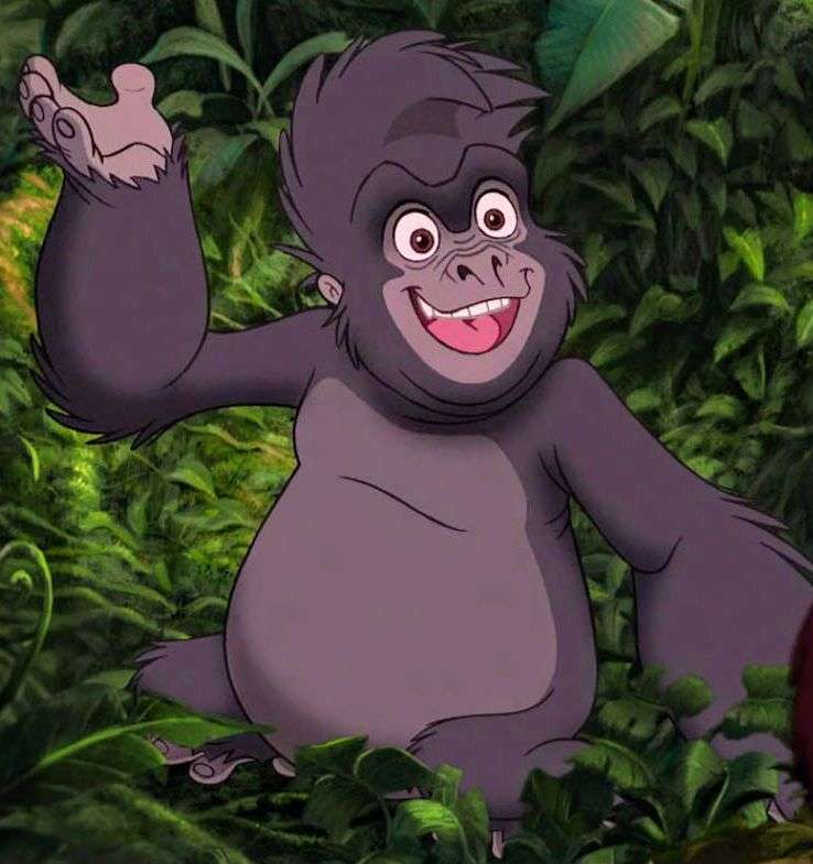 Małpa Tarzan puzzle online ze zdjęcia