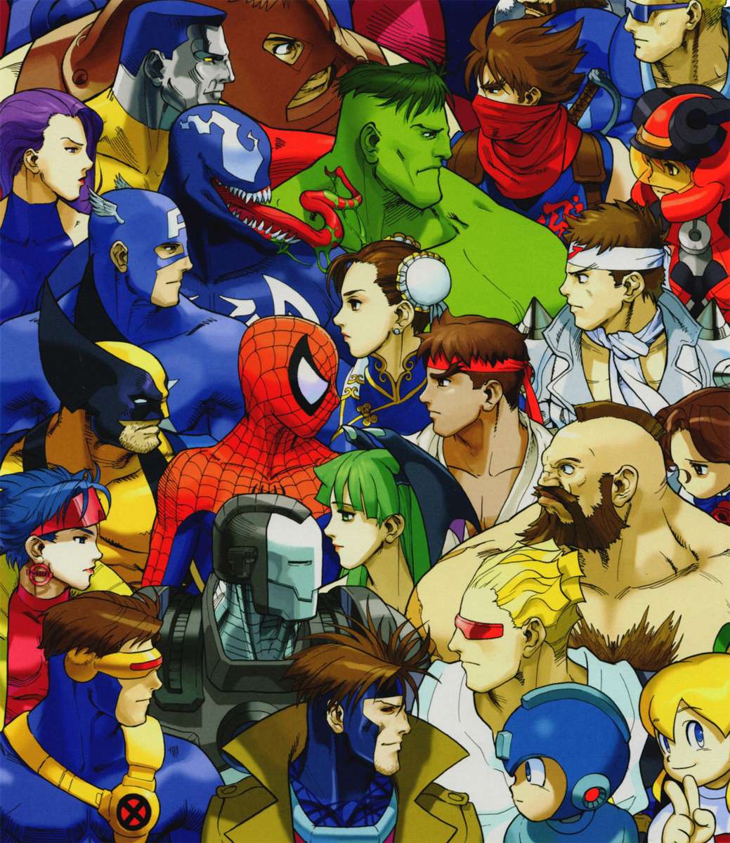 Starcie superbohaterów Marvela i Capcomu puzzle online ze zdjęcia