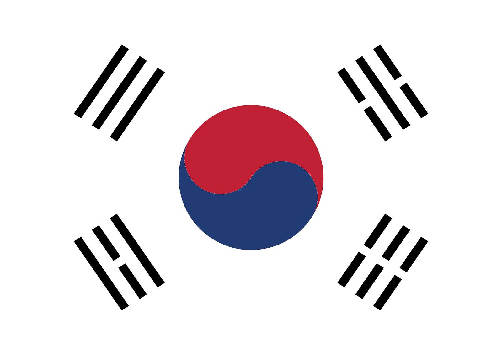 Korea quốc kì puzzle online