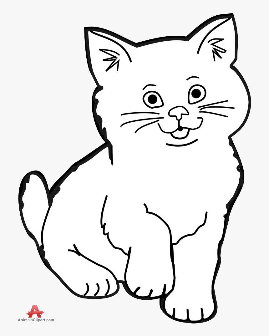 czarno-biały kot puzzle online