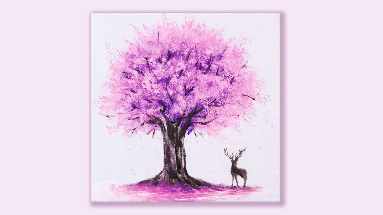 fioletowe drzewo puzzle online