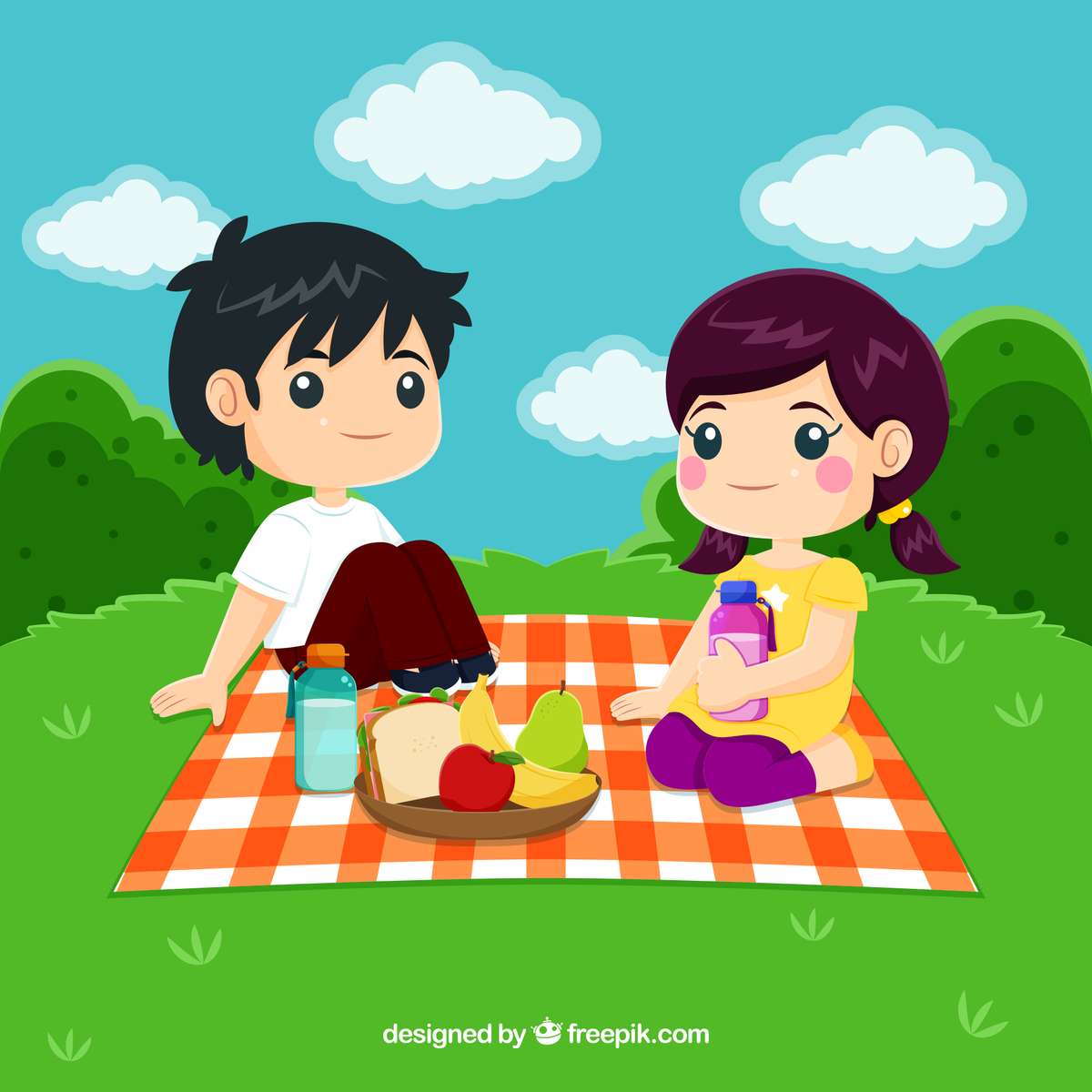 iść na piknik puzzle online