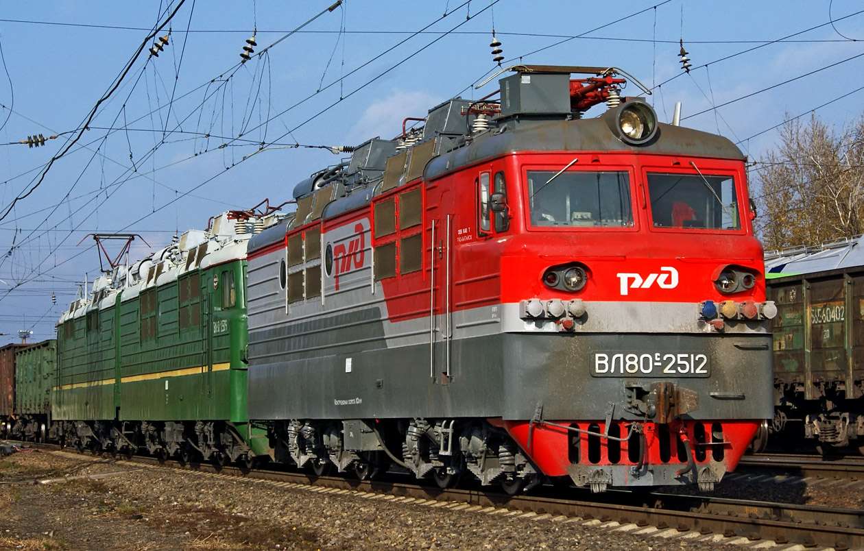 lokomotywy elektryczne Kolei Rosyjskich puzzle online