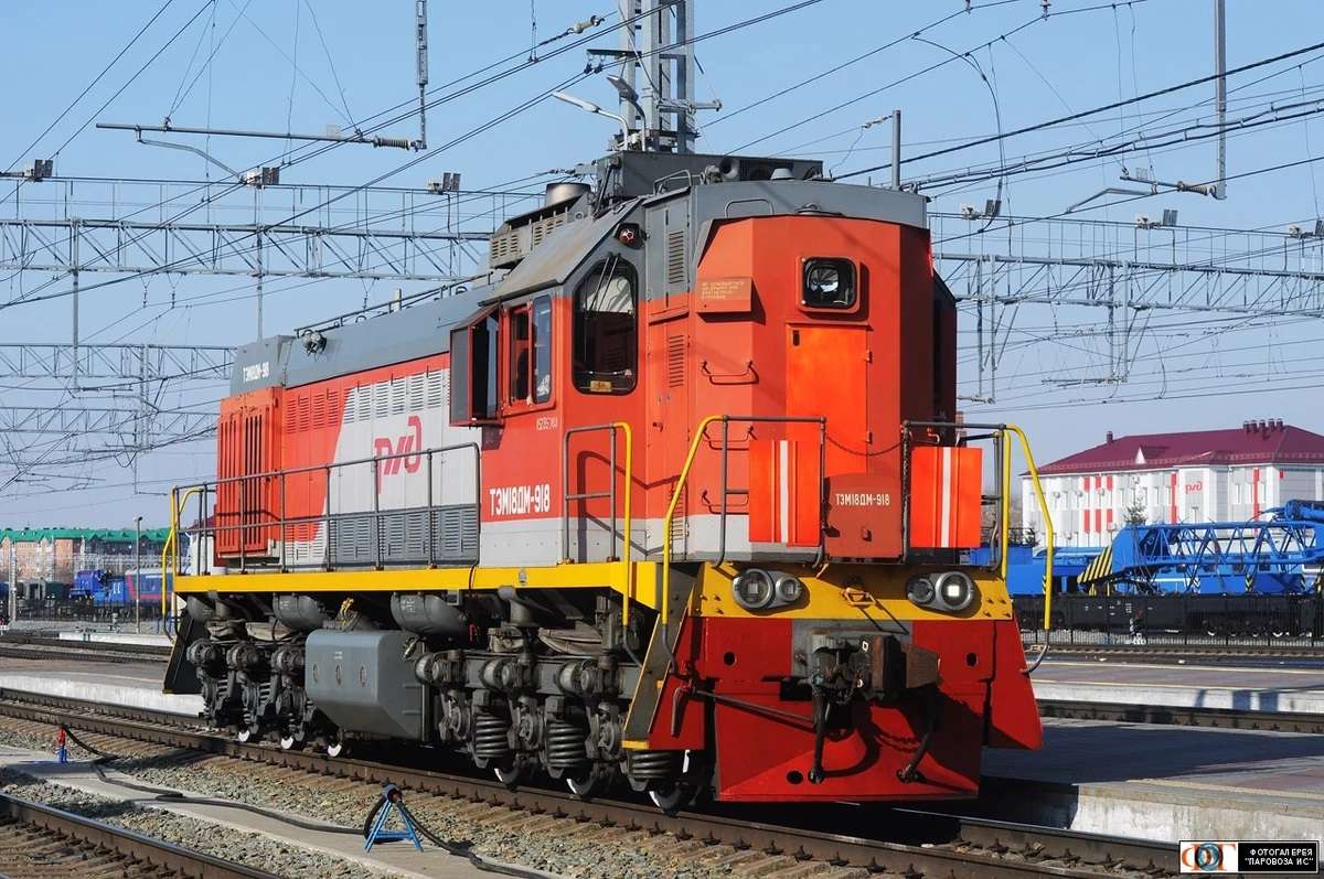 lokomotywa spalinowa RZD puzzle online