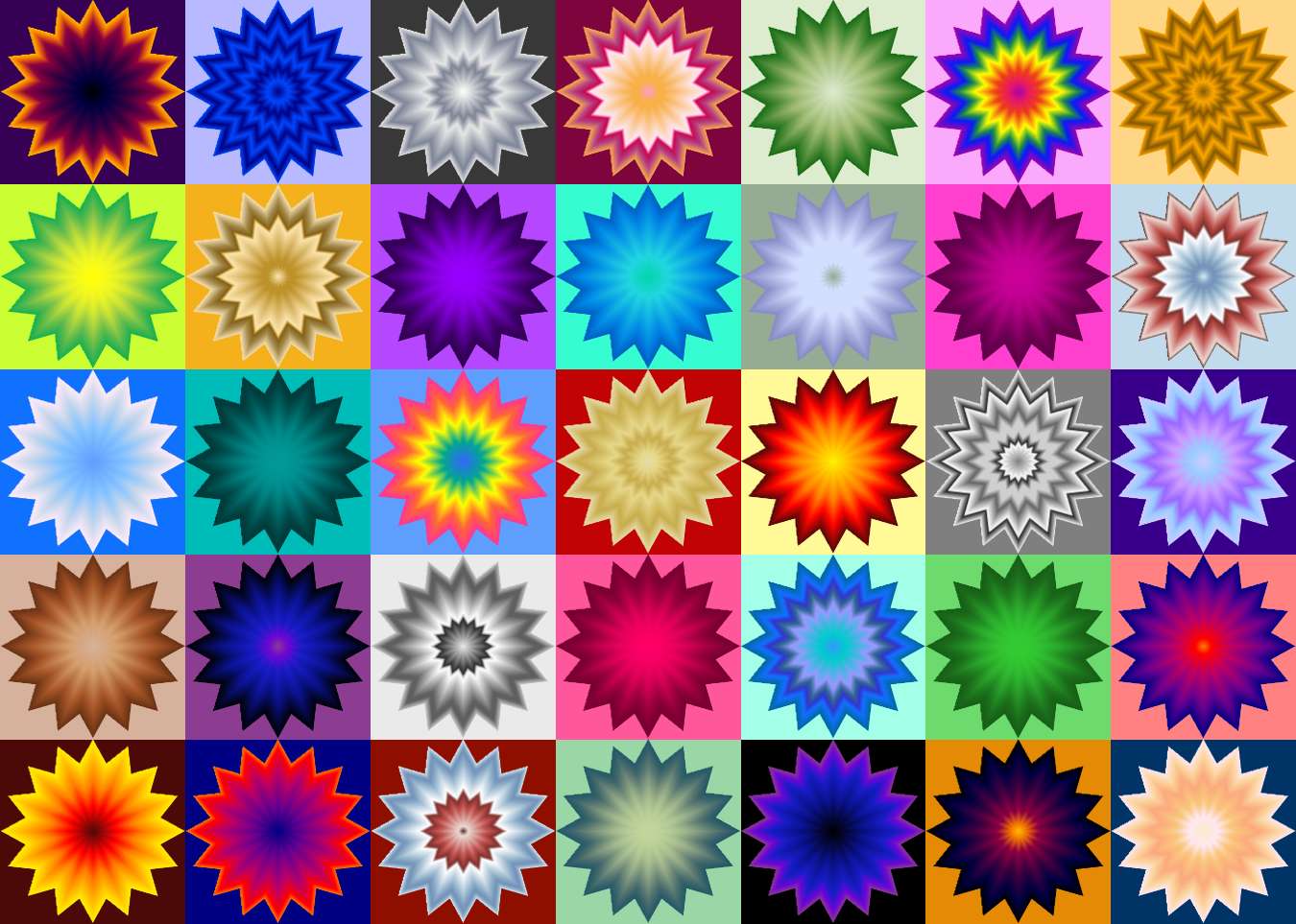 Kolorowe gwiazdki puzzle online ze zdjęcia