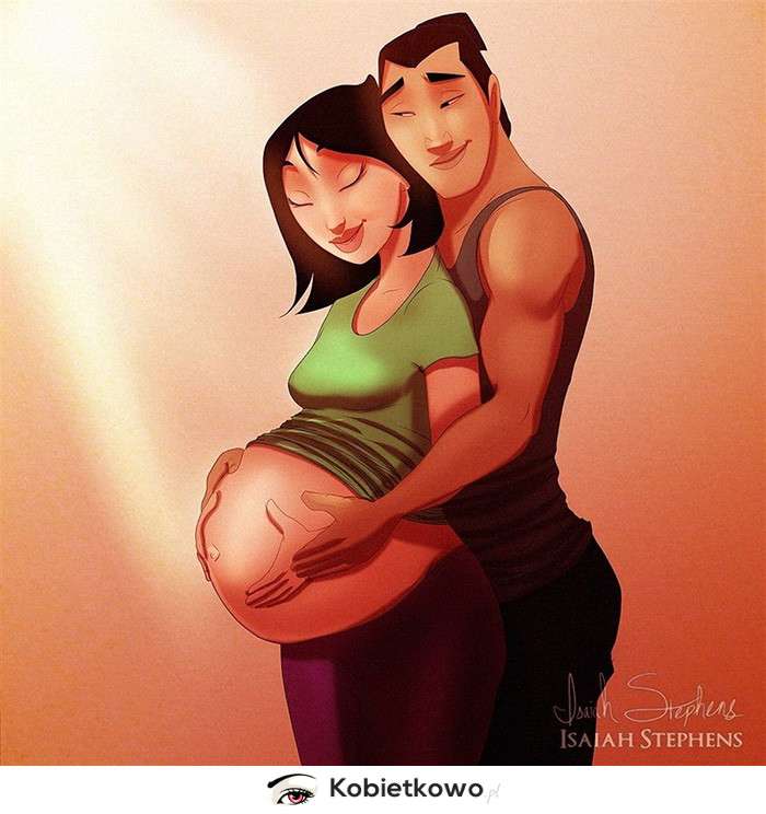 Mulan w ciąży puzzle online ze zdjęcia