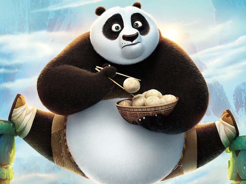 kung-fu panda puzzle online ze zdjęcia