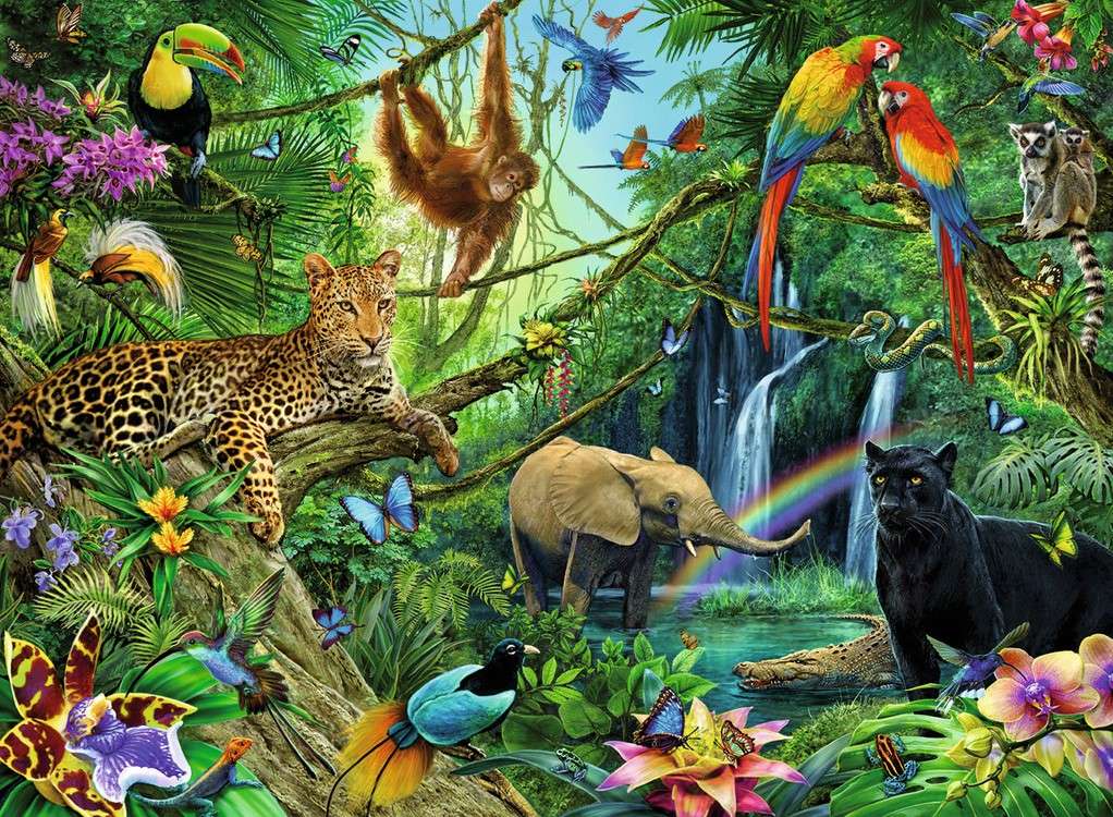zagadka dżungli puzzle online ze zdjęcia