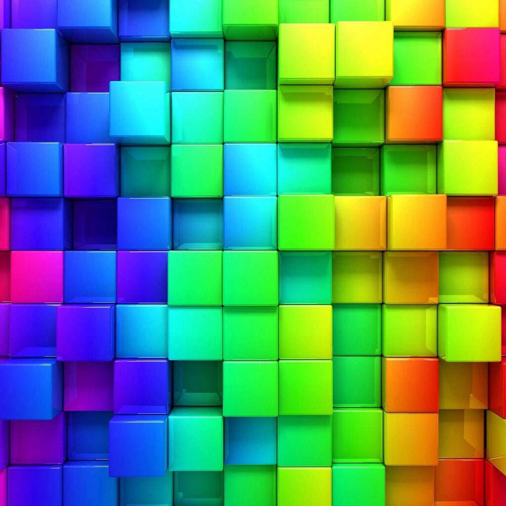 Neonowe bloki puzzle online ze zdjęcia