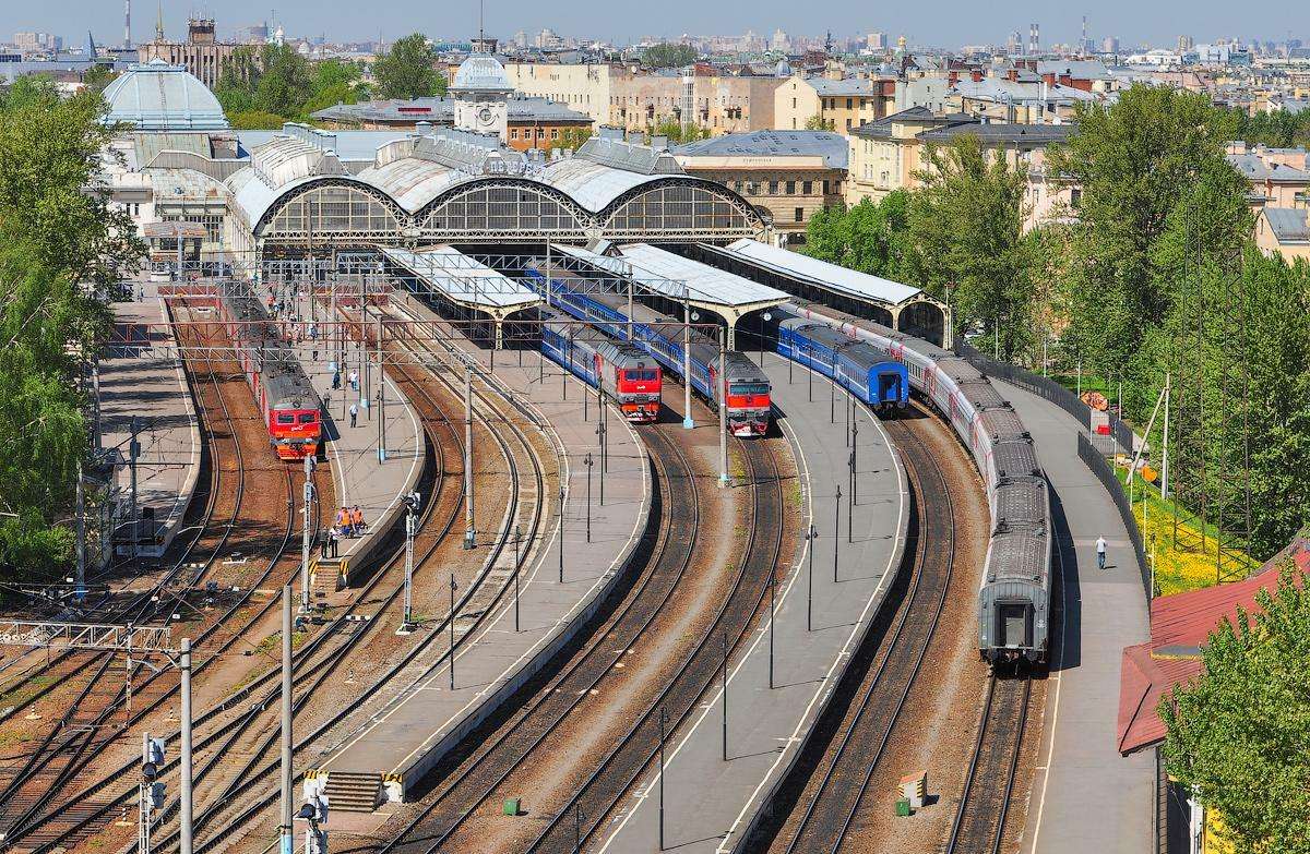 Dworzec w Petersburgu puzzle online ze zdjęcia