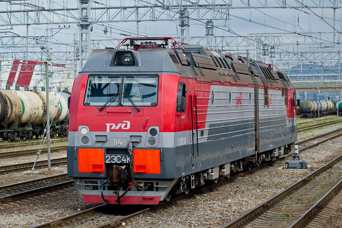 lokomotywa rzhd puzzle online ze zdjęcia