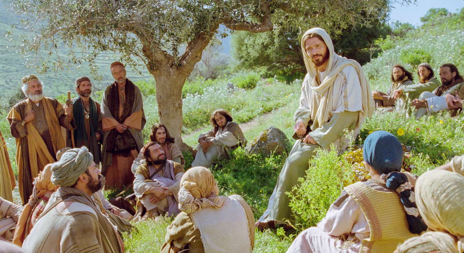 Jezus i uczniowie puzzle online ze zdjęcia