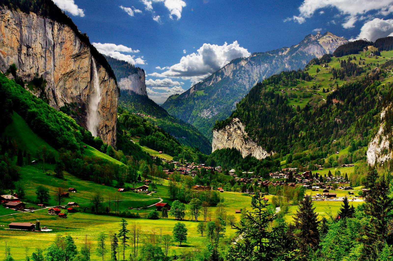 Szwajcaria wzgórz i dolin puzzle online ze zdjęcia