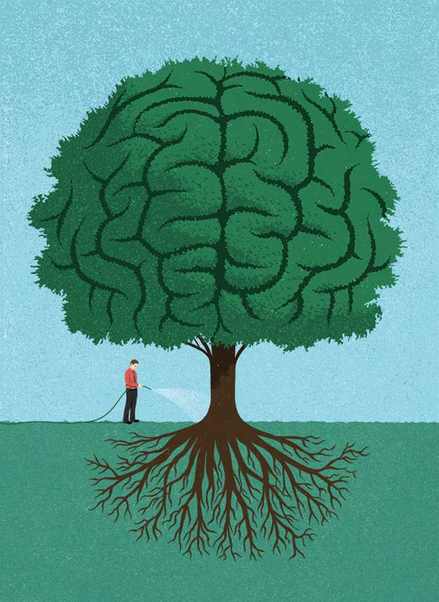 drzewo mózgu puzzle online ze zdjęcia