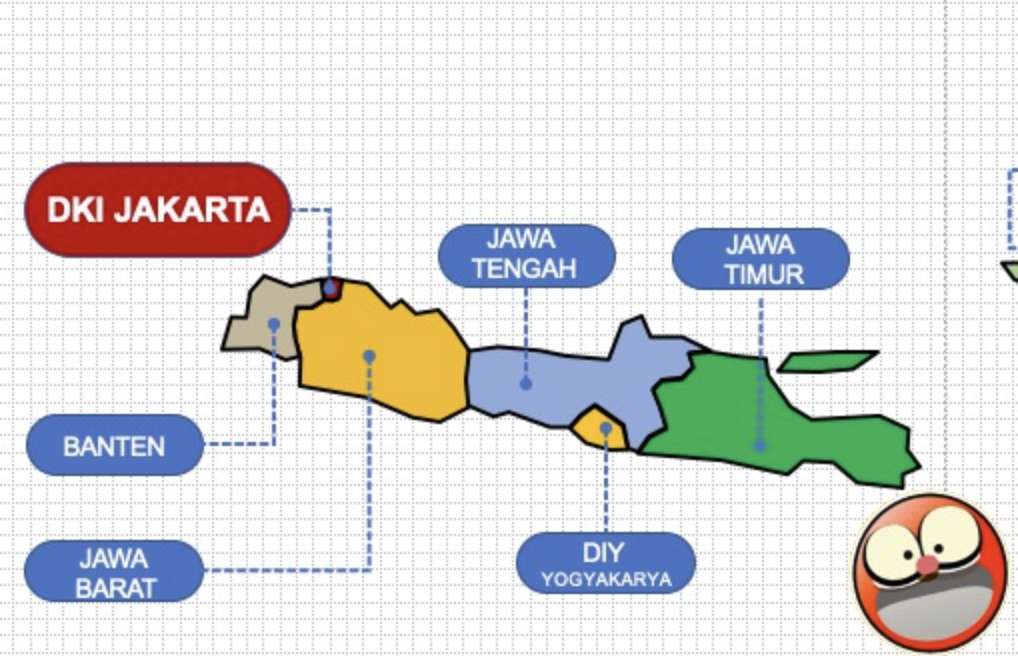 Peta Provinsi w Jawie puzzle online