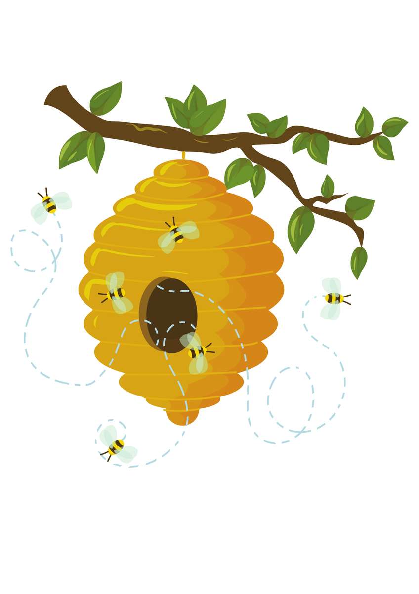 ul dla pszczol puzzle online ze zdjęcia