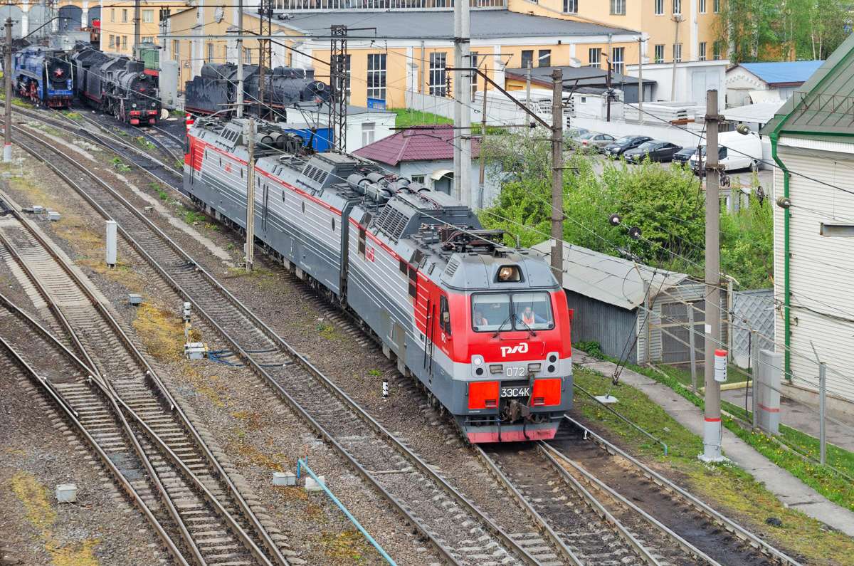 lokomotywa elektryczna rzhd puzzle online ze zdjęcia