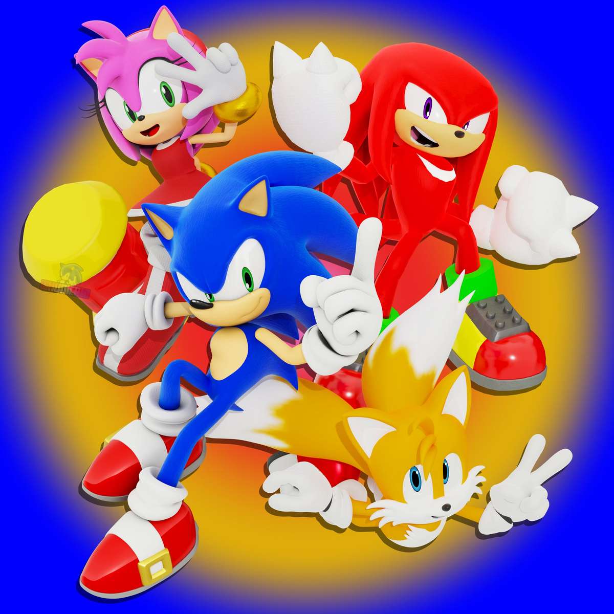 Jeż Sonic puzzle online ze zdjęcia