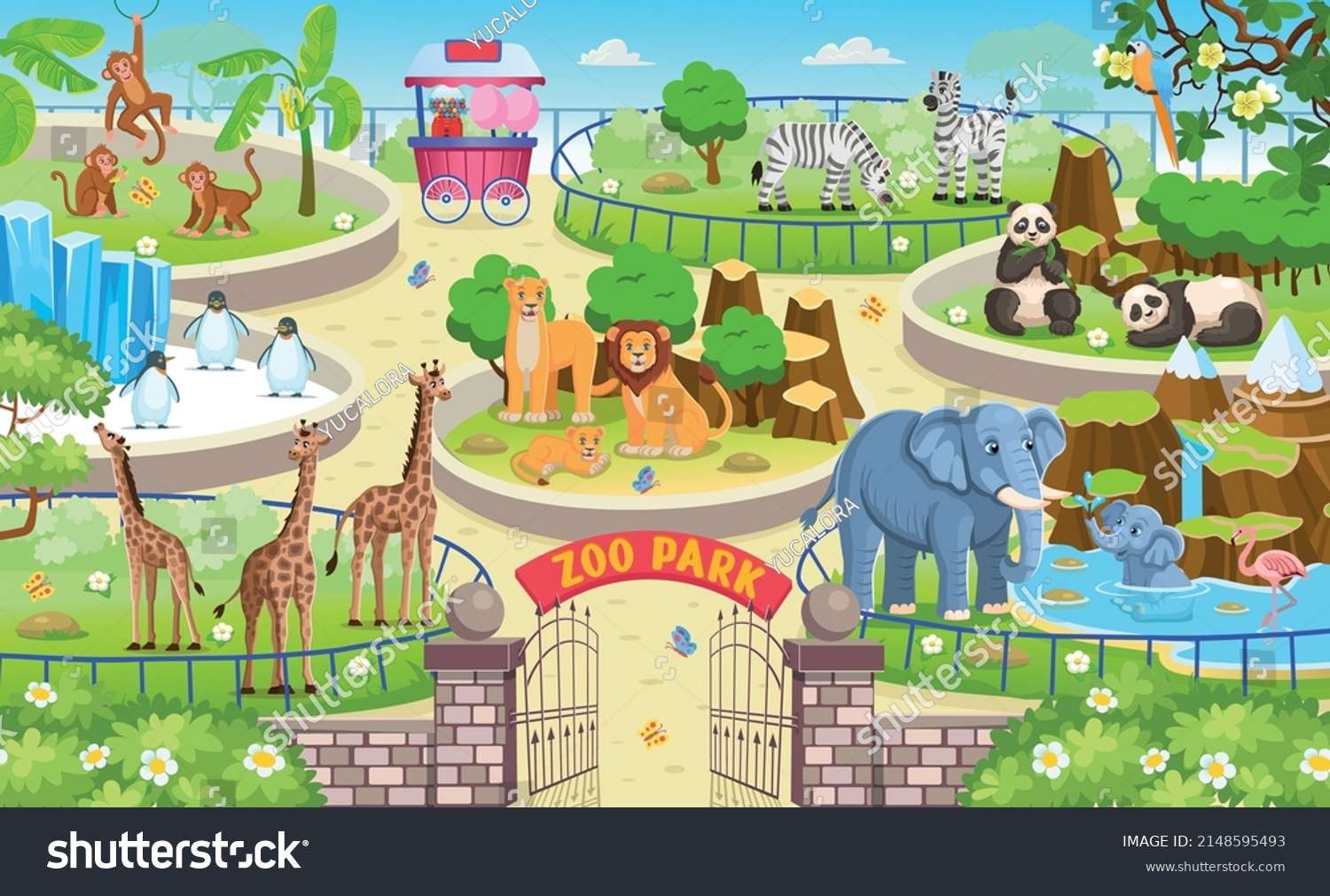 Puzzle dla moich dzieci do nauki zoo. puzzle online ze zdjęcia
