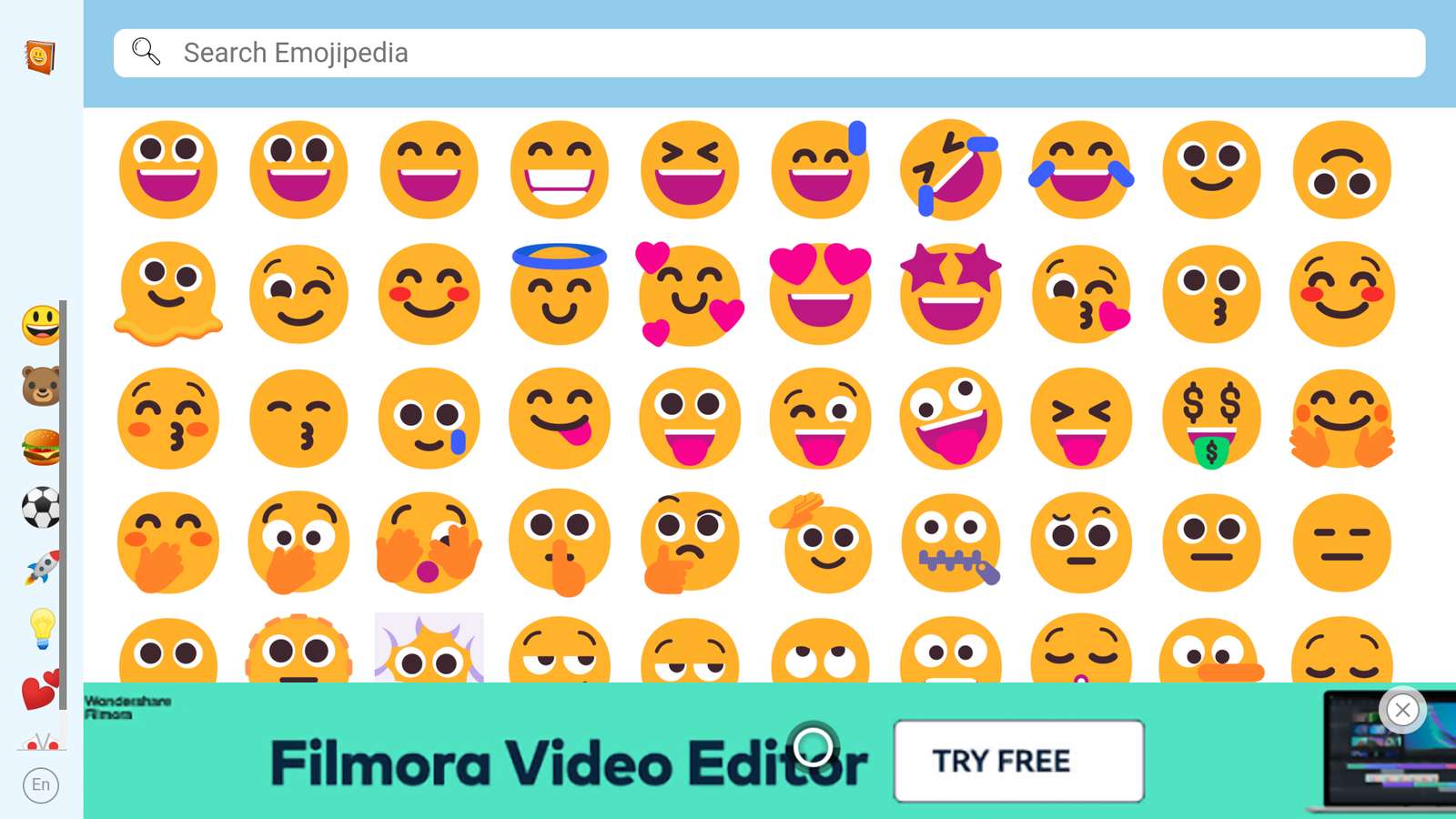 płynne emoji puzzle online