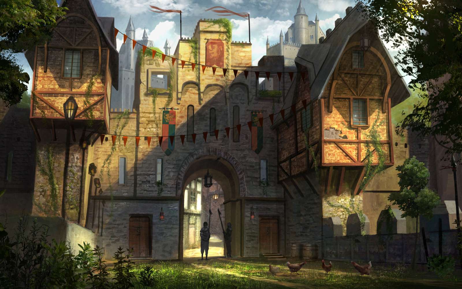 Brama zamku Jonathana Dufresne’a puzzle online ze zdjęcia