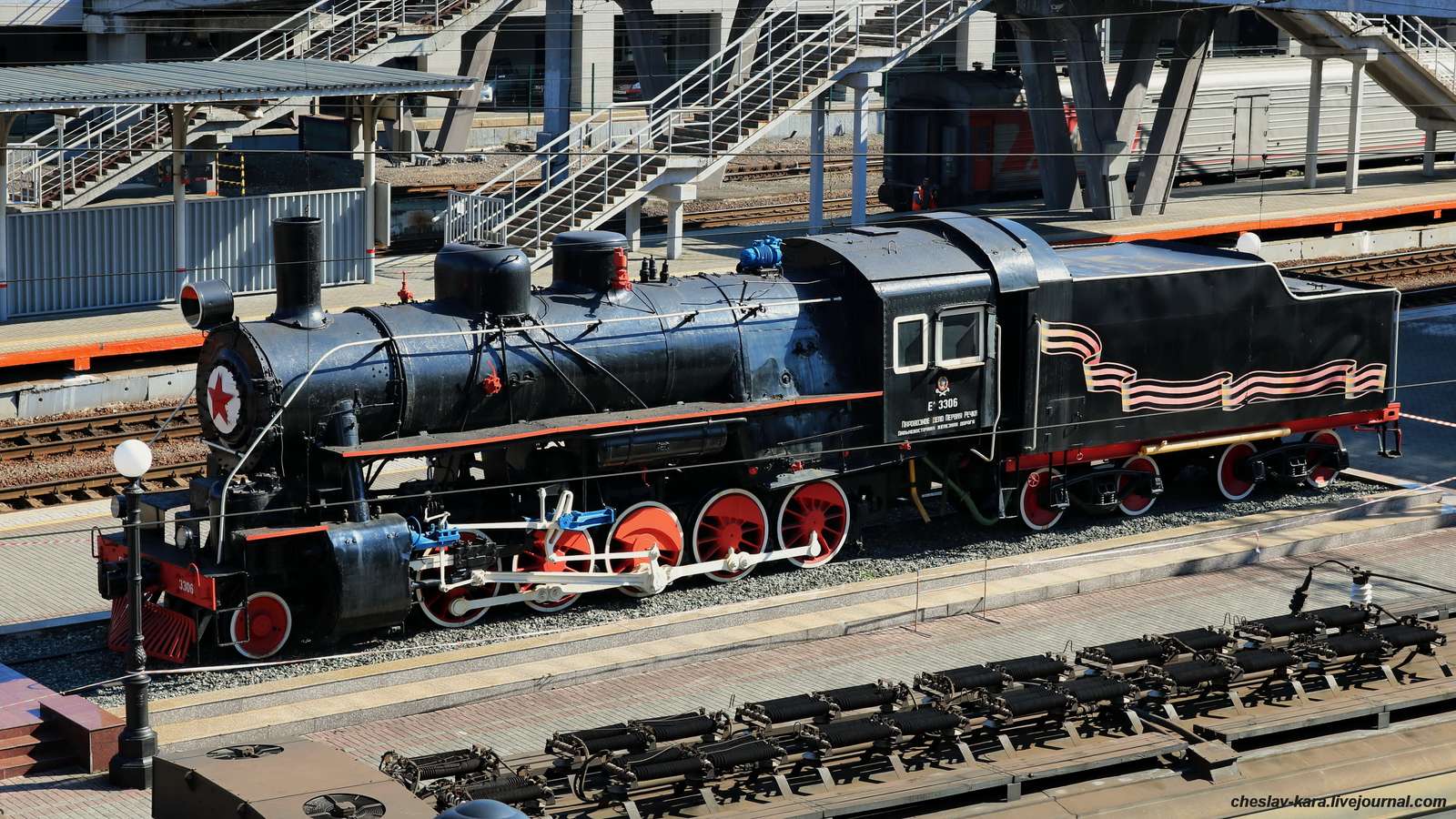 Lokomotywy parowe kolei rosyjskich ZSRR puzzle online