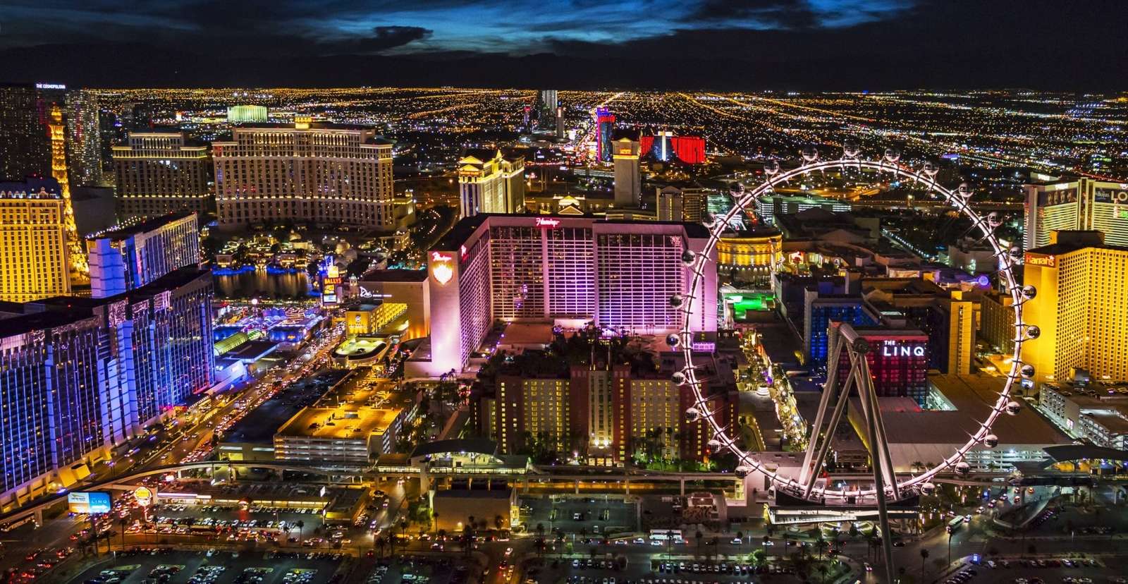 Nocne życie Las Vegas puzzle online