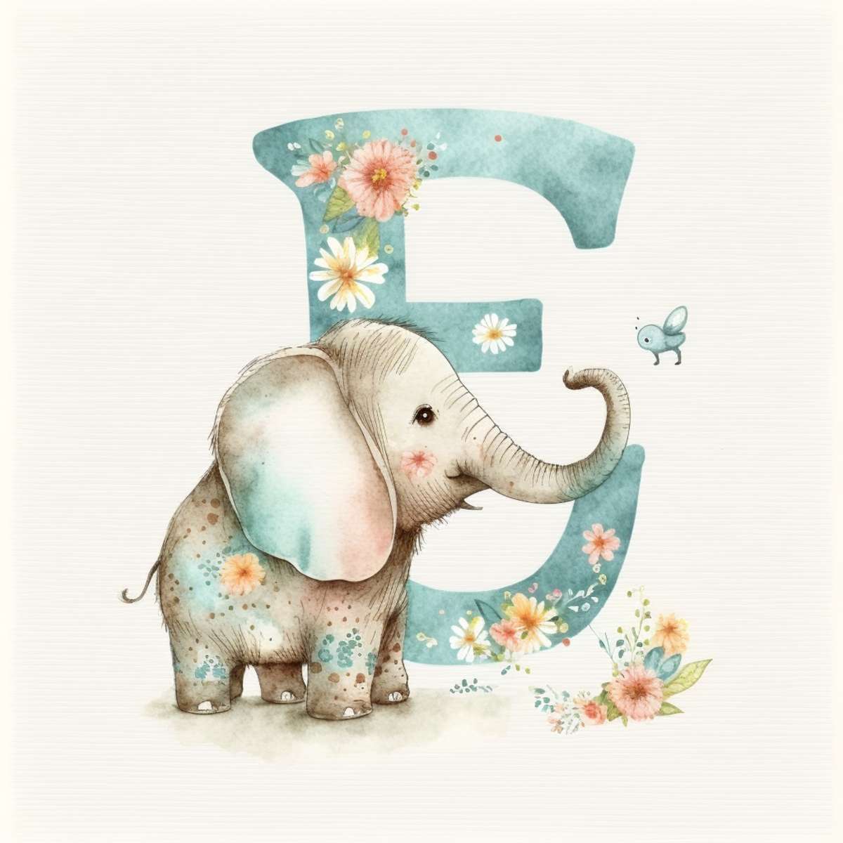 Alfabet słonia puzzle online