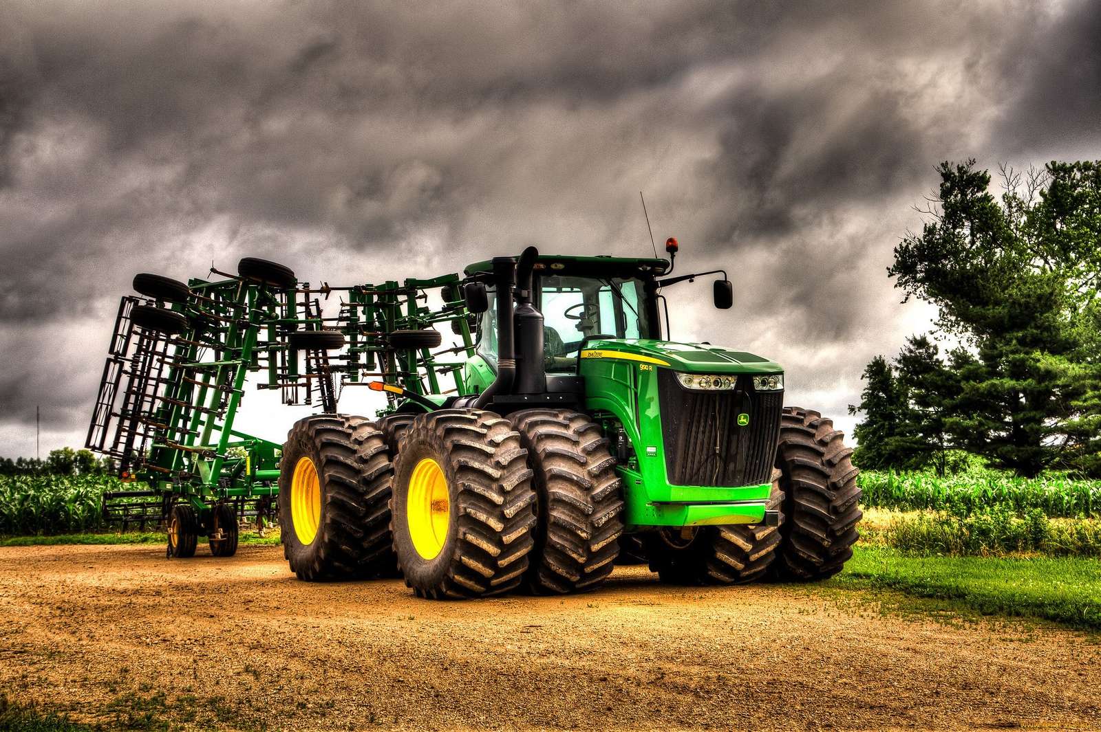 Traktor John Deere puzzle online ze zdjęcia