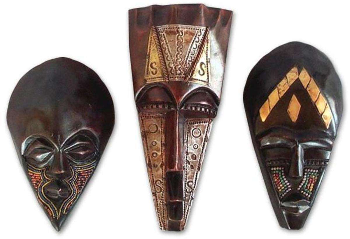 Tradycyjna maska ​​afrykańska puzzle online