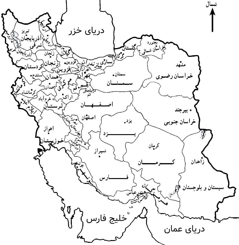 نقشه ایران puzzle online