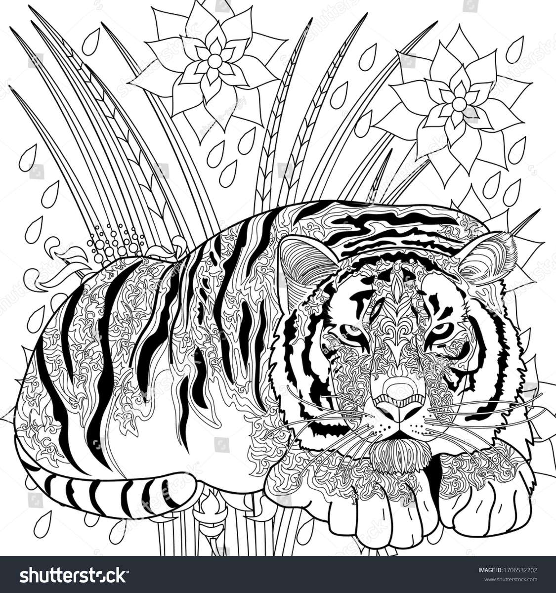 Wizerunek tygrysa puzzle online ze zdjęcia
