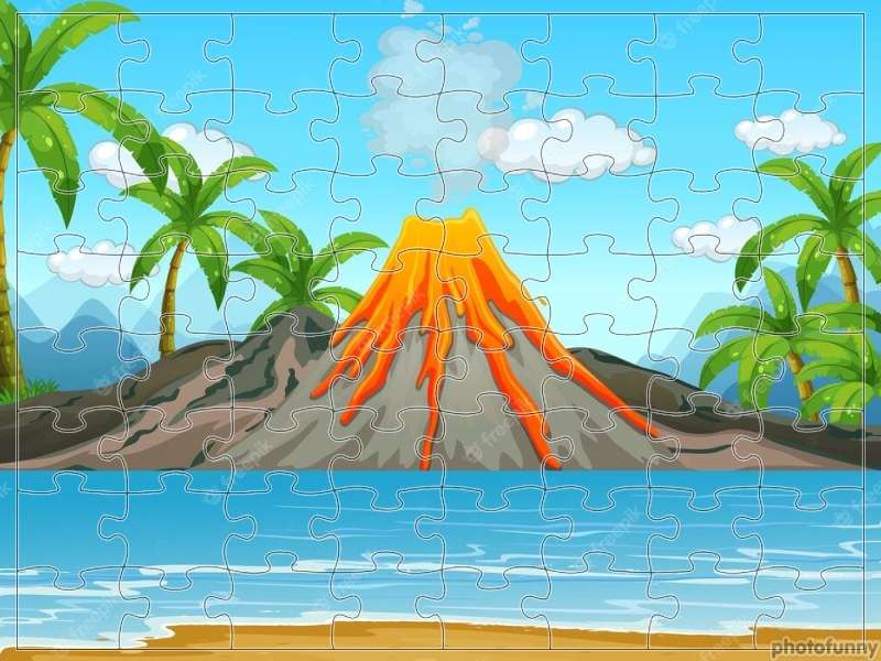 MÓJ WULKAN puzzle online ze zdjęcia