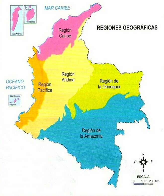 Geografia Kolumbii puzzle online