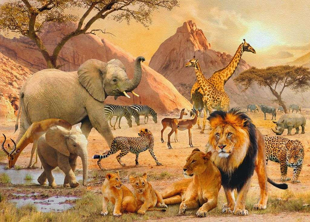 Gra Savanna puzzle online